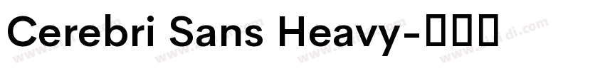Cerebri Sans Heavy字体转换